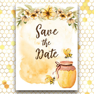 Meant to Bee Cute Affordable Wedding Save the Date Invitation