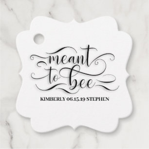 Meant To Bee Honey Favour Tags