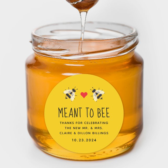 Meant to Bee Honey Wedding Favour Tag (Creator Uploaded)