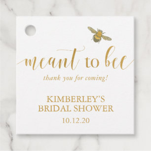 Meant to Bee Honey Wedding Favour Tags
