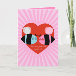Meant to Bee Valentines Day Card