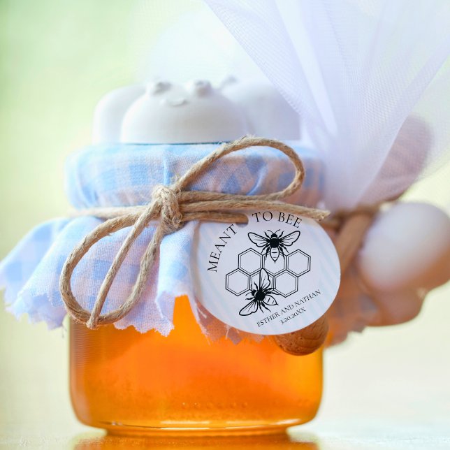 Meant to Bee Wedding Favour Tag (Creator Uploaded)