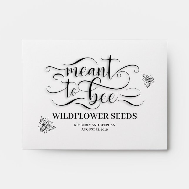 Meant To Bee - Wildflower Seeds Envelopes (Front)