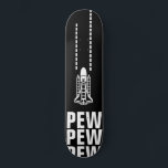 Meanwhile in Space Skateboard<br><div class="desc">Meanwhile in space astronauts fight off invaders from other worlds. "PEW PEW PEW" -Space Battle  skateboard deck</div>