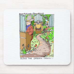 Meanwhile On The Organ Trail Funny Tees Mugs Etc. Mouse Mat