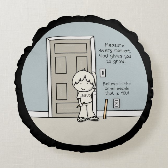 Measurable Moments Round Cushion (Front)