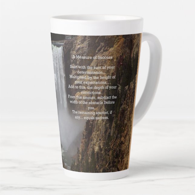 Measure of Success Latte Mug (Right Angle)