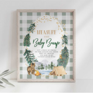 Measure the Baby Bump Baby Shower Sign