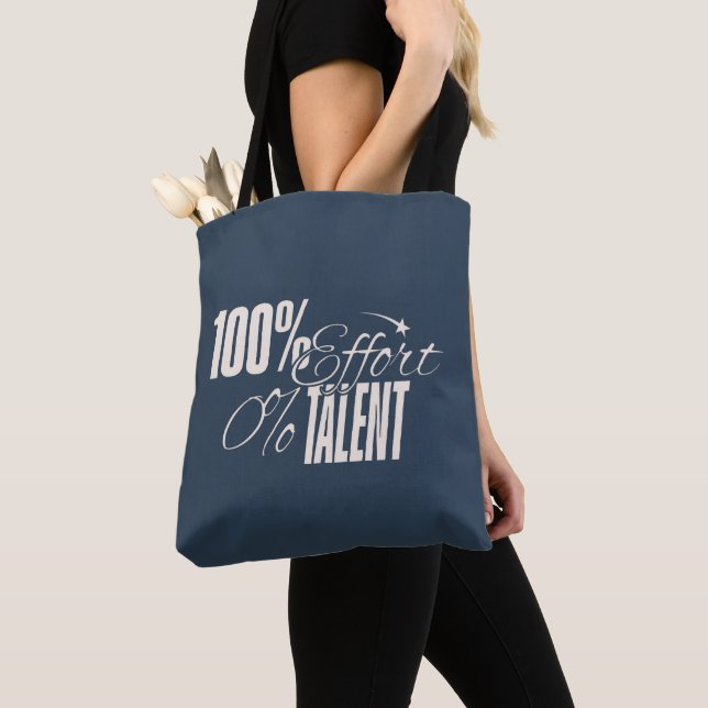 Measured Humor | Effort v Talent Tote Bag (Close Up)