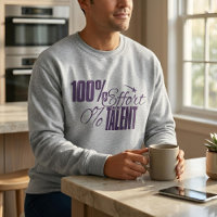 Measured Humour | Effort v Talent Light Sweatshirt