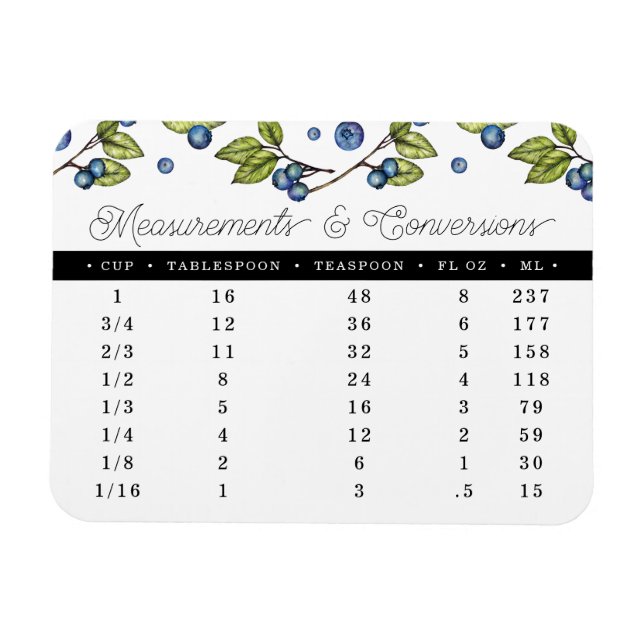 Measurements and Conversions  Magnet (Horizontal)