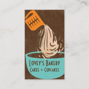 Measuring cup pouring splash baking bakery business card