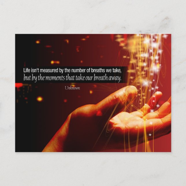 Measuring Life Postcard (Front)