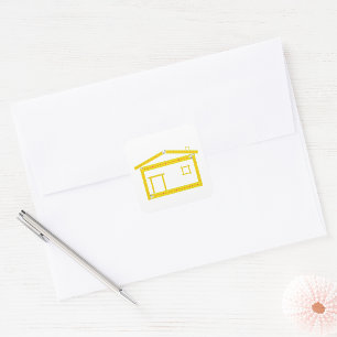 Measuring Tape House Stickers