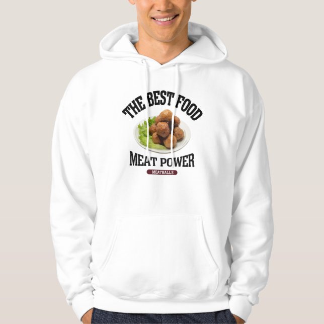 Meat ball (vintage style) hoodie (Front)