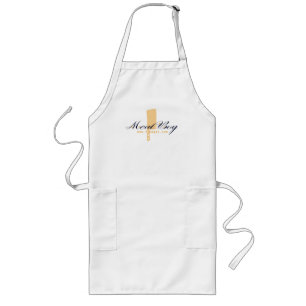 Meat Boy logo long apron
