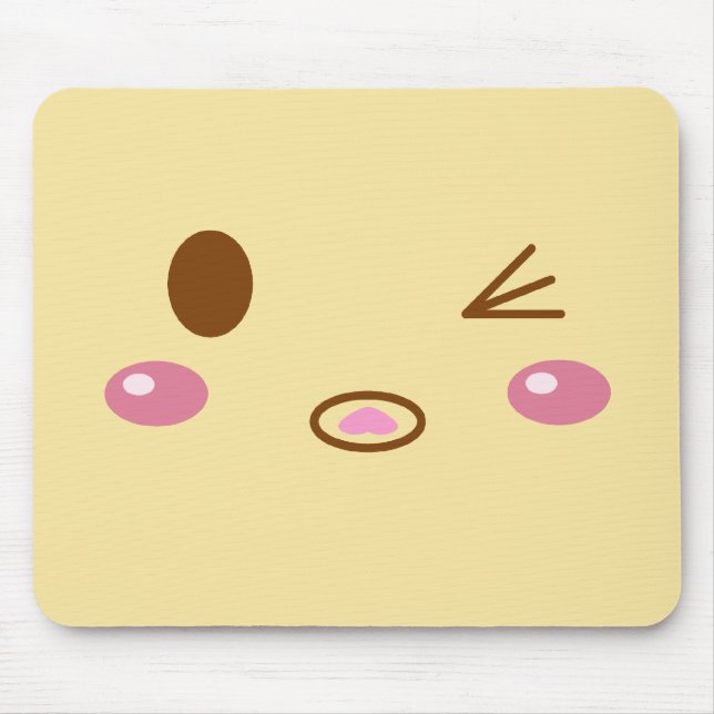 Meat Bun Face Mouse Mat (Front)