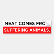 meat comes from suffering animals vegan