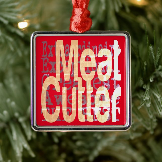 Meat Cutter Extraordinaire Metal Tree Decoration (Tree)