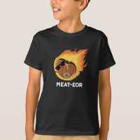 Meat-eor Funny Meat Steak Pun Dark BG