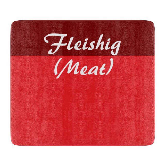 Meat Fleishig Kosher Kitchen Cutting Board (Front)