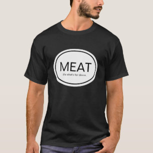 MEAT for dinner Euro Country Sticker T-Shirt
