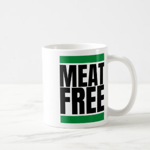 Meat Free Vegan Bodybuilding Vegan Straight Edge  Coffee Mug