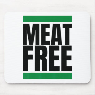 Meat Free Vegan Bodybuilding Vegan Straight Edge Mouse Mat