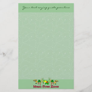 Meat-Free Zone Stationery