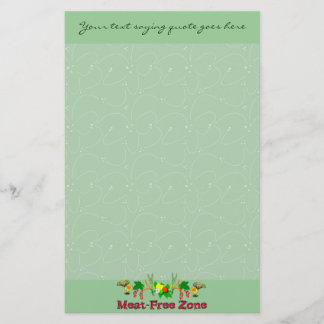 Meat-Free Zone Stationery