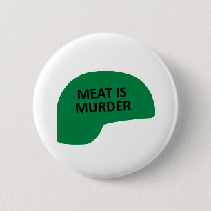 Meat is Murder 6 Cm Round Badge