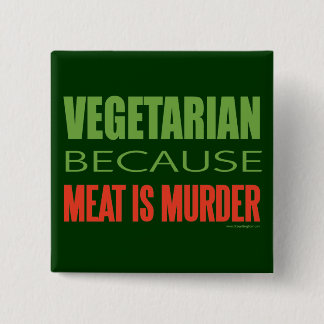 Meat Is Murder - Anti-Meat 15 Cm Square Badge