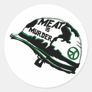 Meat Is Murder Classic Round Sticker