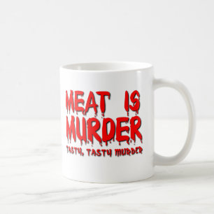 Meat is Murder Funny Mug Humour