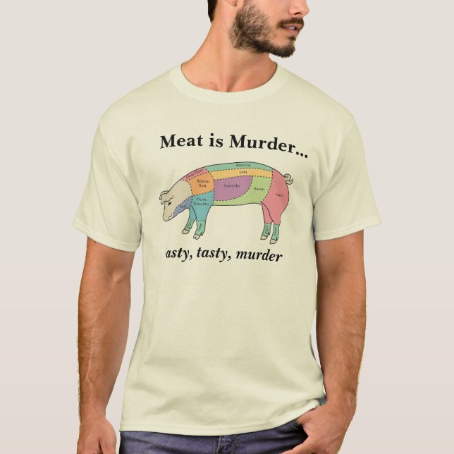 Meat is Murder - Hog T-Shirt (Front)