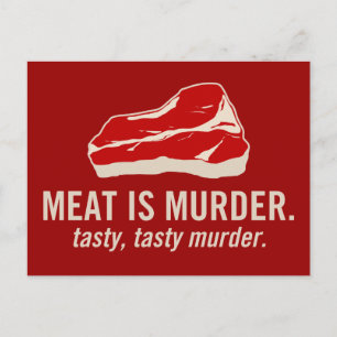 Meat is Murder, Tasty Murder Postcard