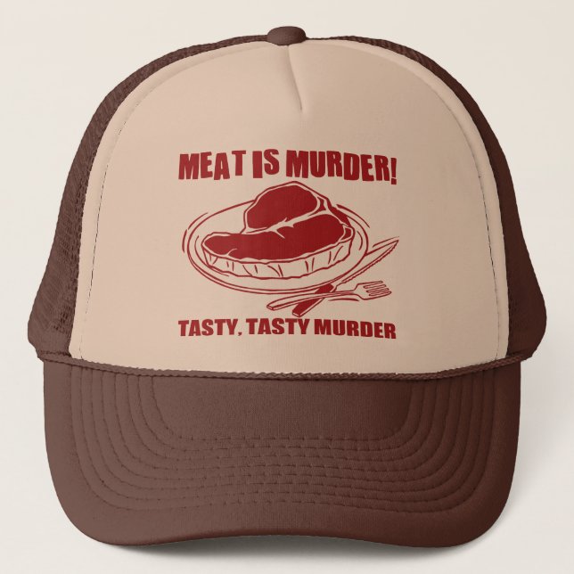 Meat Is Murder Trucker Hat (Front)