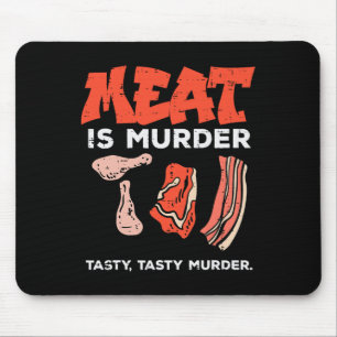 Meat Is Tasty Bbq Funny Barbecue Grilling Men Wome Mouse Mat