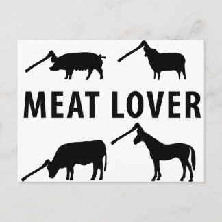 meat lover axe postcard