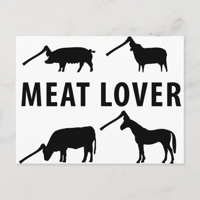 meat lover axe postcard (Front)