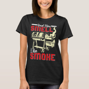 Meat Lover Real Men Smell Like Smoke Funny Men T-Shirt