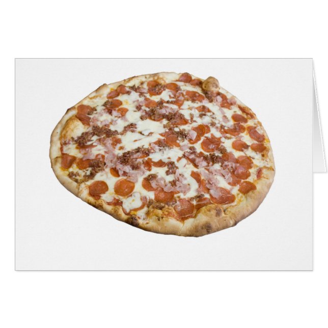 Meat Lovers' Pizza Card (Front Horizontal)