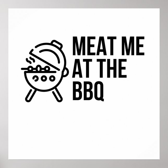 MEAT ME AT THE BBQ POSTER (Front)