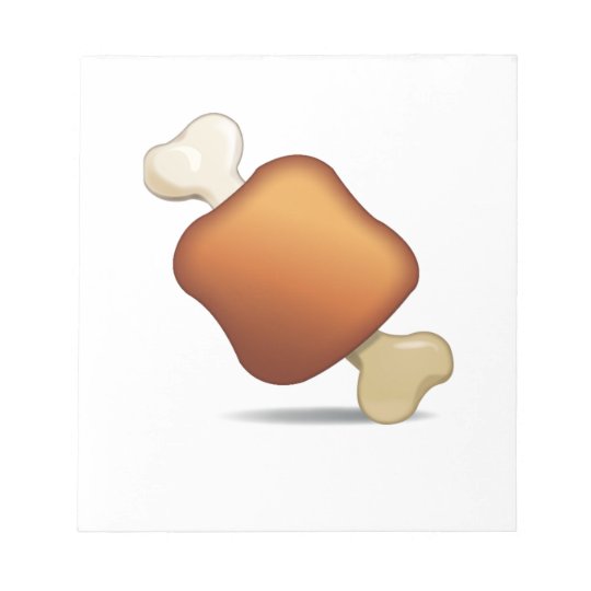 Meat on Bone Emoji Notepad Zazzle.co.uk