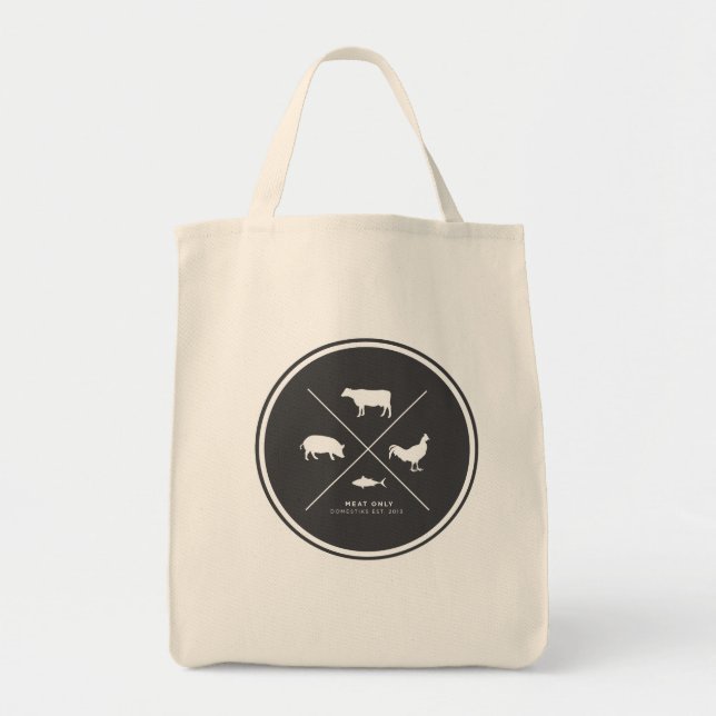 Meat Only Grocery Tote (Front)