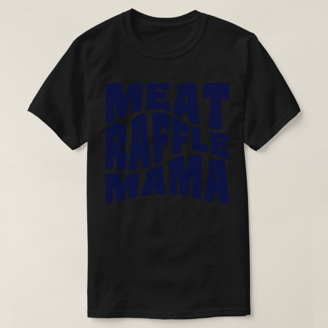 Meat Raffle Mama Tie Dye Buffalo Minnesota Mum T-Shirt (Design Front)