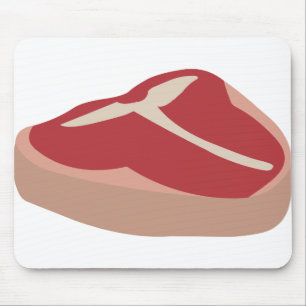 Meat Raw Steak Fresh Protein Pork Chop Beefsteak Mouse Mat