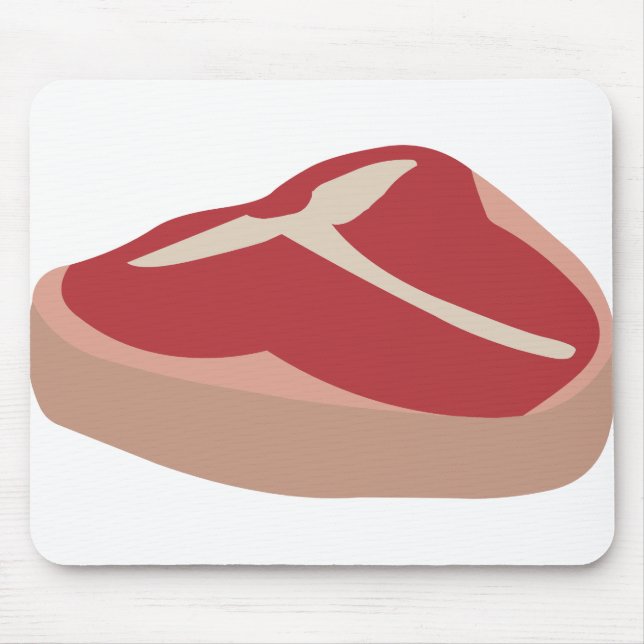 Meat Raw Steak Fresh Protein Pork Chop Beefsteak Mouse Mat (Front)