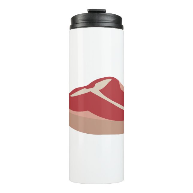 Meat Raw Steak Fresh Protein Pork Chop Beefsteak Thermal Tumbler (Front)