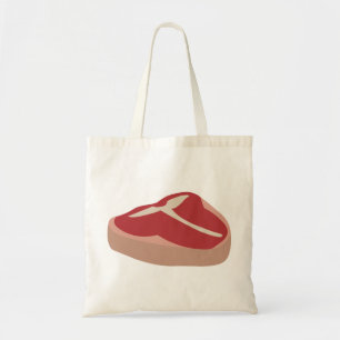 Meat Raw Steak Fresh Protein Pork Chop Beefsteak Tote Bag
